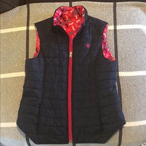 Girls Ariat reversible Vest, XL